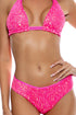 Luli Fama Chasing Stars Sequins Triangle Halter Top